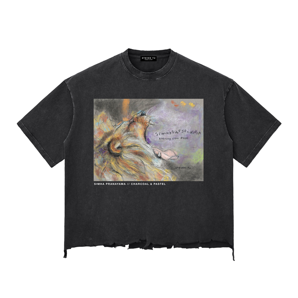Simha Pranayama Snow Wash Boxy Tee