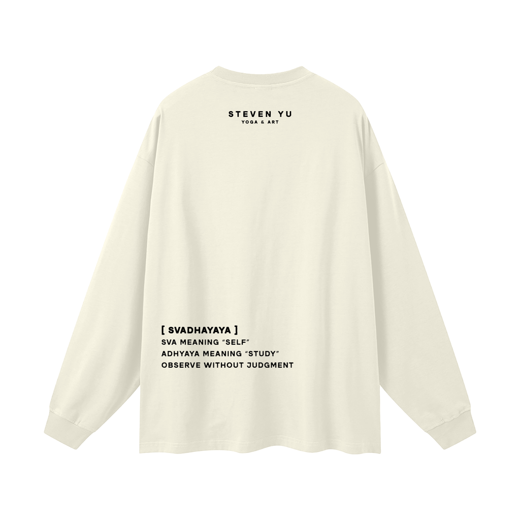 Svadhyaya Oversized Unisex Long Sleeve T-Shirt