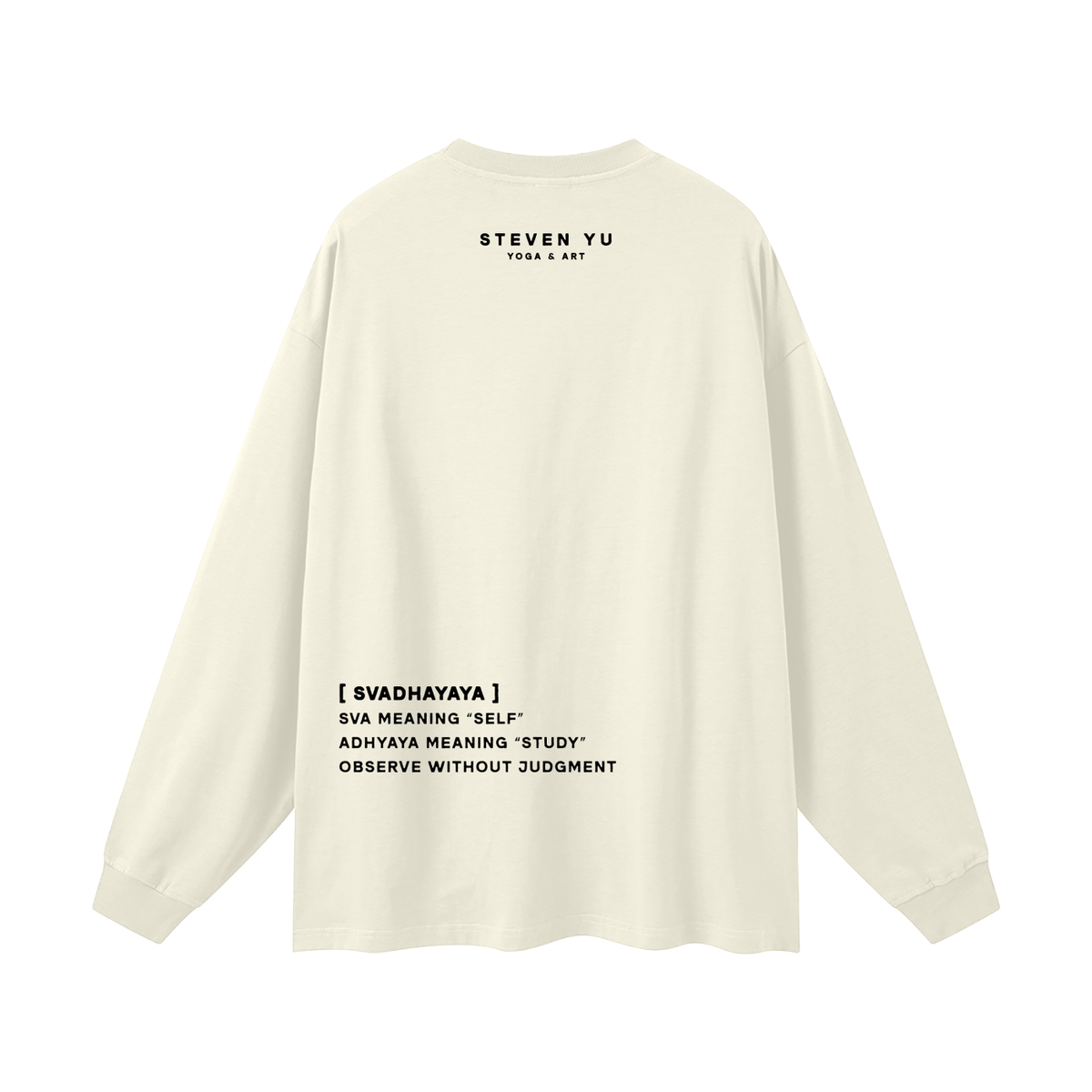 Svadhyaya Oversized Unisex Long Sleeve T-Shirt