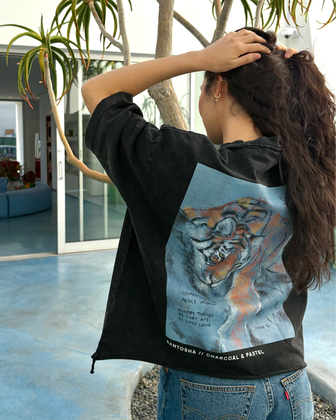 Santosha Distressed Tee