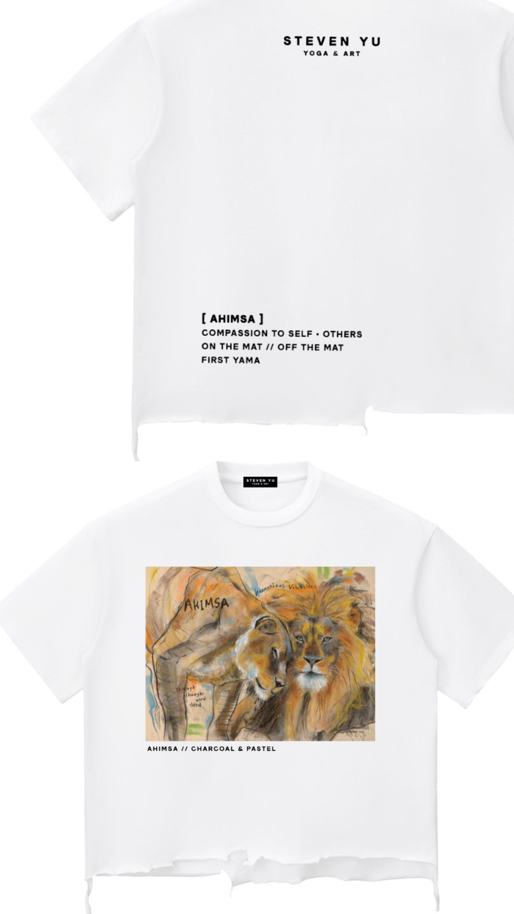 Ahimsa Oversized Distressed Tee